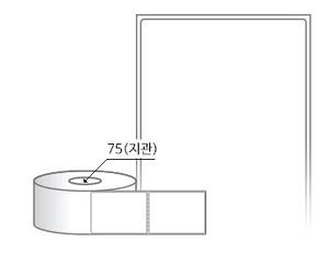 RL6080DT 라벨크기: 60 x 80 (mm) , 지관: 75mm [1,000라벨/Roll]