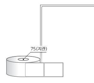 RL6080DT 라벨크기: 60 x 80 (mm) , 지관: 75mm [1,000라벨/Roll]