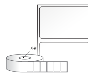 RL4025LG(아트지) 라벨크기: 40 x 25 (mm) , 지관: 75mm [4,000라벨/Roll]