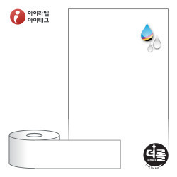 RJ60F30WU (40지관), 흰색 무광 방수 잉크젯, 60mm x 30M [30M / Roll]