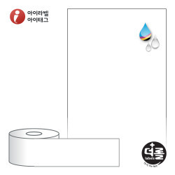 RJ60F30WU (40지관), 흰색 무광 방수 잉크젯, 60mm x 30M [30M / Roll]