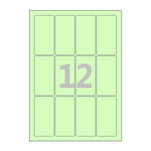 45 x 90 (mm) CL912G 연녹색 모조지