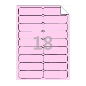 99.8 x 29.89 (mm) RV429P 분홍색 모조 시치미