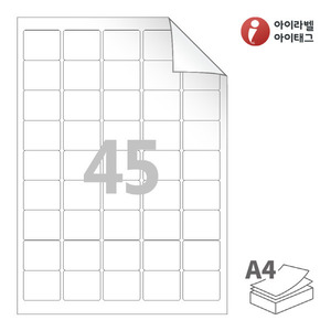 37 x 30.04 (mm) RV559 흰색 모조 시치미