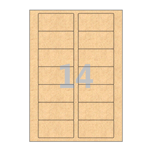 80 x 40 (mm) CL527KR 갈색 크라프트