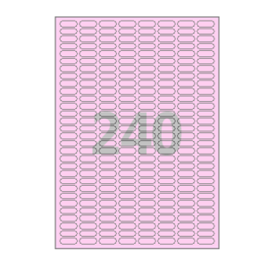 22 x 7.5 (mm) CL240P 분홍색 모조지