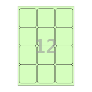 63.4 x 71.53 (mm) CL234G 연녹색 모조지