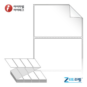 100 x 67 (mm), ZL10067RVDT, 흰색 시치미 감열라벨 [2,000라벨/Box]