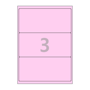 200.3 x 92.85 (mm) CL213P 분홍색 모조지