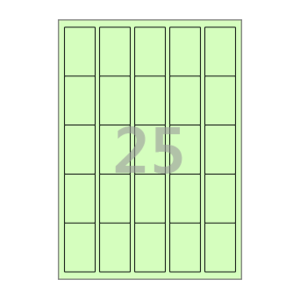 35 x 55 (mm) CL255G 연녹색 모조지