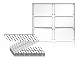 40 x 22 (mm) ZL040022LG 흰색 아트 광택지 [12,000라벨/Box]