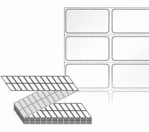 40 x 22 (mm) ZL040022LG 흰색 아트 광택지 [12,000라벨/Box]
