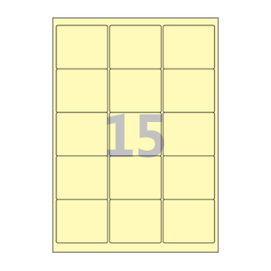65 x 55 (mm) CL235Y 연노란색 모조지