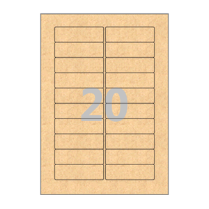 80 x 25 (mm) CL820KR 갈색 크라프트