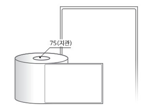 RL100149DT 라벨크기: 100 x 149 (mm) , 지관: 75mm [1,000라벨/Roll]