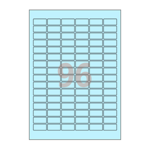 30 x 14 (mm) CL566B 하늘색 모조지