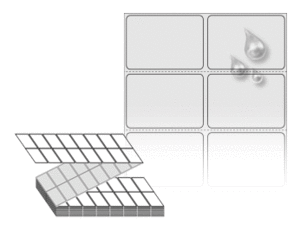 50 x 35 (mm) ZL050035SP 은색(방수) PET [8,000라벨/Box]