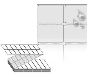 50 x 35 (mm) ZL050035SP 은색(방수) PET [8,000라벨/Box]