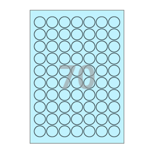 25 (mm) 원형 CL570B 하늘색 모조지