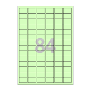 30 x 20 (mm) CL884G 연녹색 모조지