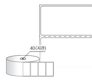 RS6035DT 라벨크기: 60 x 35 (mm) , 지관: 40mm [1500라벨/Roll]