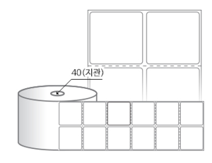 RS045035DT 라벨크기: 45 x 35 (mm) , 지관: 40mm [2.000라벨/Roll]