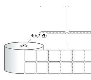 RS045035DT 라벨크기: 45 x 35 (mm) , 지관: 40mm [2.000라벨/Roll]