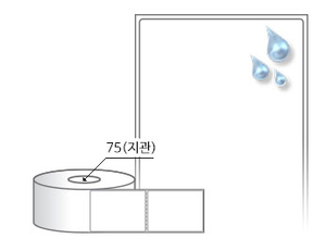 RL6080PP, 흰색(방수) PP, 60 x 80 (mm) , 지관: 75mm [1,000라벨/Roll]