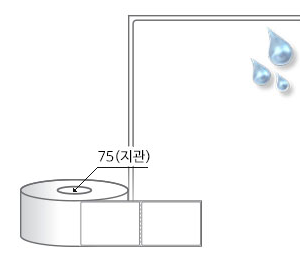 RL6080PP, 흰색(방수) PP, 60 x 80 (mm) , 지관: 75mm [1,000라벨/Roll]