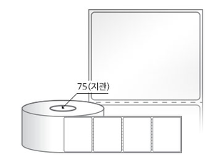 RL6552LG(아트지) 라벨크기: 65 x 52 (mm), 지관: 75mm [2,000라벨/Roll]