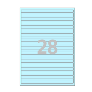 200 x 10 (mm) CL928B 하늘색 모조지