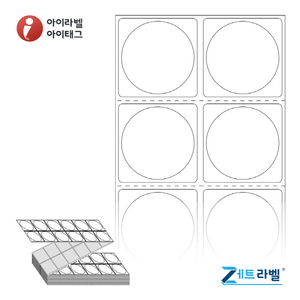 ZL036036DT, 흰색 감열라벨, Φ36 (mm) 원형 [6,000라벨/박스]