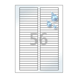 80 x 10 (mm) CL656WP 흰색 PET 방수