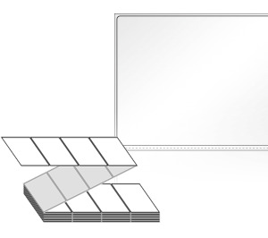 100 x 80 (mm) ZL10080LG 흰색 아트 광택지 [2,000라벨/Box]