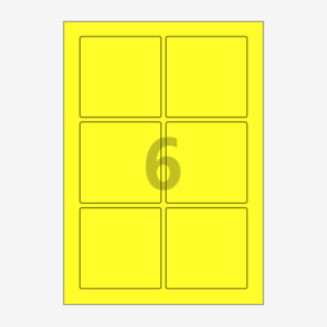 85 x 85 (mm) CL823TY 노란색 모조지