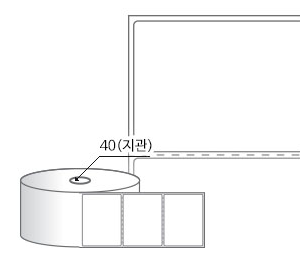 RS7061DT 라벨크기: 70 x 61 (mm) , 지관: 40mm [500라벨/Roll]