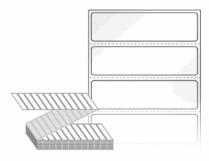 60 x 16 (mm) ZL6016LG 흰색 아트 광택지 [6,000라벨/Box]