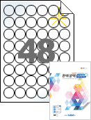 30 (mm) 원형 RV586LG 흰색 광택 아트 시치미