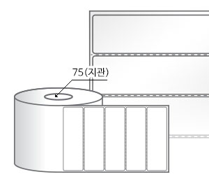 RL10031LG(아트지) 라벨크기: 100 x 31 (mm) , 지관: 75mm [4,000라벨/Roll]