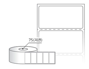 RL6031DT 라벨크기: 60 x 31 (mm) , 지관: 75mm [4,000라벨/Roll]