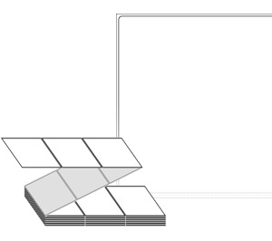 100 x 107 (mm) ZL100107DT 흰색 감열지 [1,500라벨/Box]