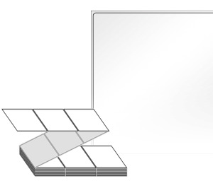 90 x 99 (mm) ZL9099LG 흰색 아트 광택지 [1,500라벨/Box]