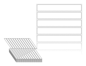 110 x 16 (mm) ZL11016DT 흰색 감열지 [6,000라벨/Box]