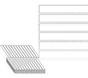 110 x 16 (mm) ZL11016DT 흰색 감열지 [6,000라벨/Box]