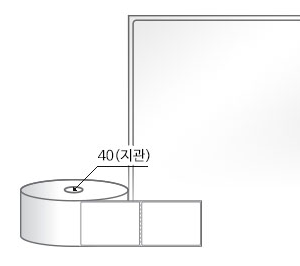 RS6080LG(아트지) 라벨크기: 60 x 80 (mm) , 지관: 40mm [500라벨/Roll]