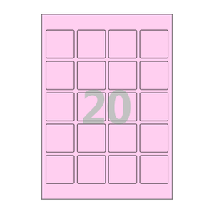 45 x 45 (mm) CL420P 분홍색 모조지