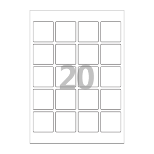 45 x 45 (mm) CL420 흰색모조지