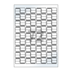 23 x 12 (mm) 삐치미 CB772LG 흰색 아트광택지