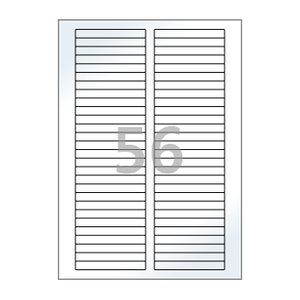 80 x 10 (mm) CL656LG 흰색 광택 아트지