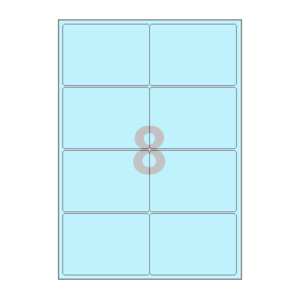 100 x 70 (mm) CL424B 하늘색 모조지